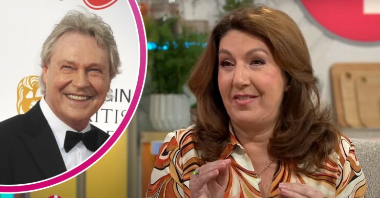 Eddie Rothe smiling / Jane McDonald on Lorraine