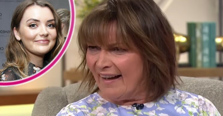 Lorraine Kelly and Rosie smiling