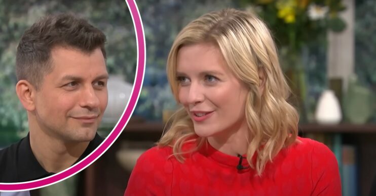Pasha Kovalev smiling / Rachel Riley smiling on This Morning