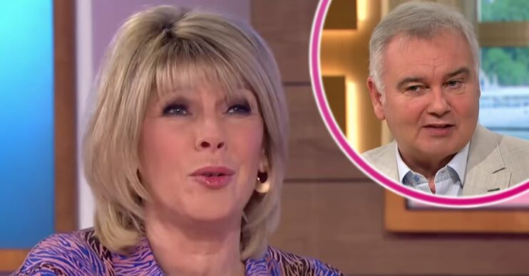 Ruth and Eamonn looking serious