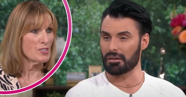 Linda Clark / Rylan pulling a face on This Morning