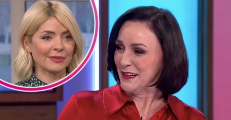 Holly Willoughby and Shirley Ballas smiling