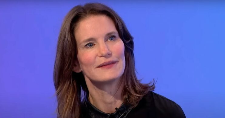 Susie Dent smiling slightly