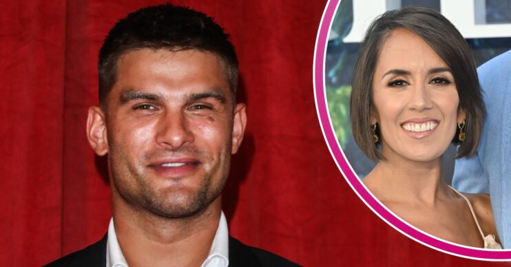 Strictly stars Aljaz Skorjanec and Janette Manrara smiling at events