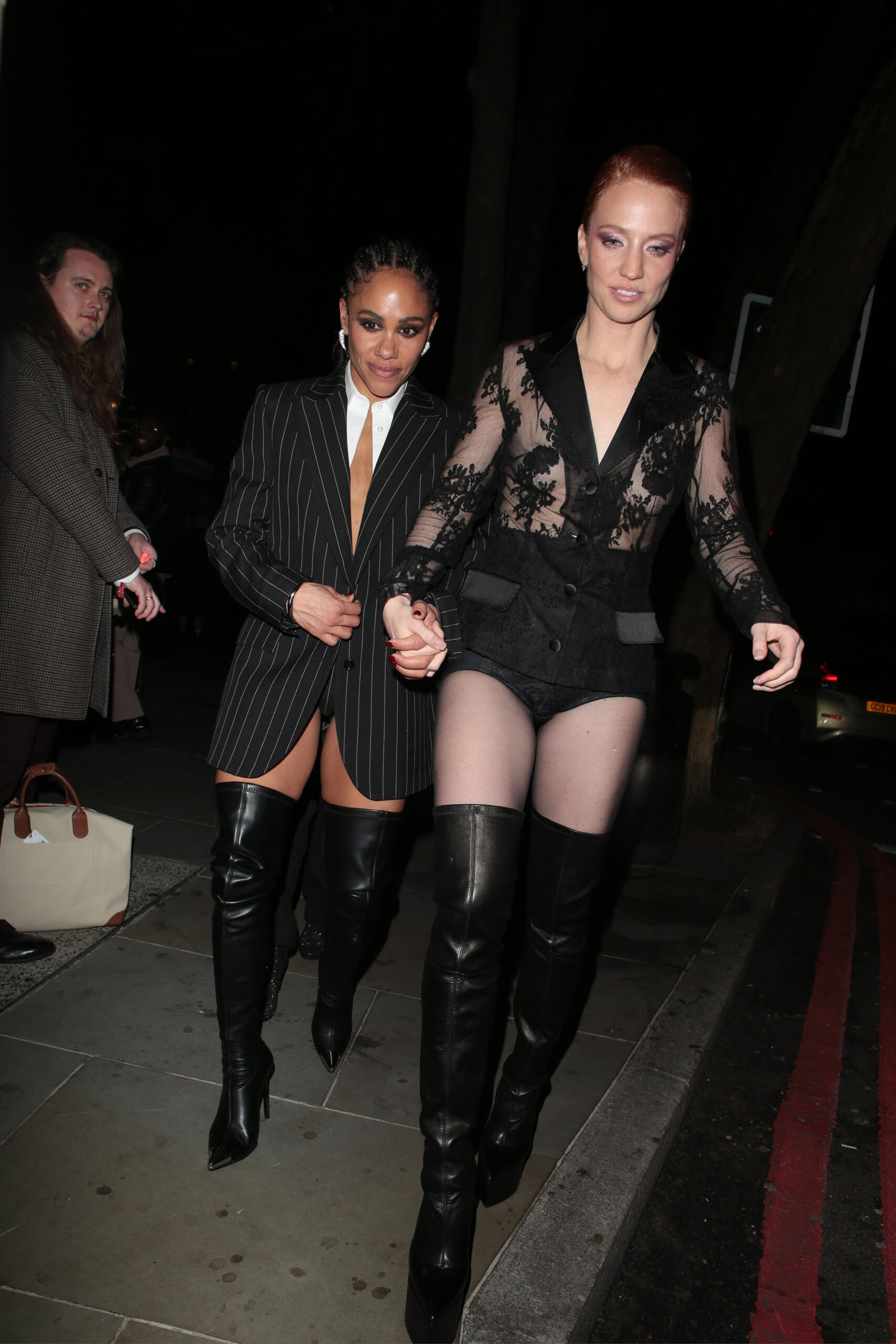Alex Scott and Jess Glynne 