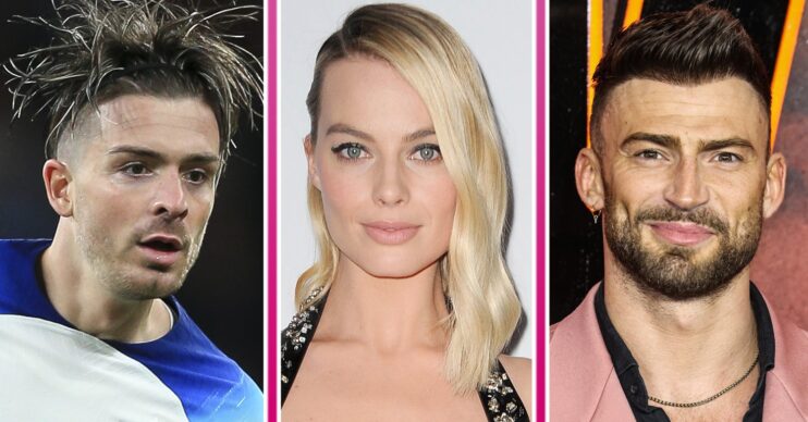 Jack Grealish, Margot Robbie and Jake Quickenden