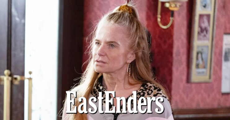 Bianca looks angry on EastEnders; soap logo inset (Credit: BBC/Composite: ED!)
