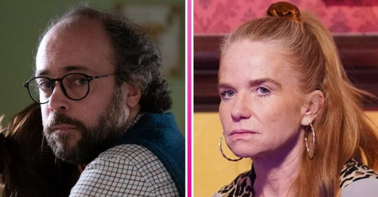 Composite image of Bianca and Reiss on EastEnders, both looking worried (Credit: BBC/Composite: ED!)
