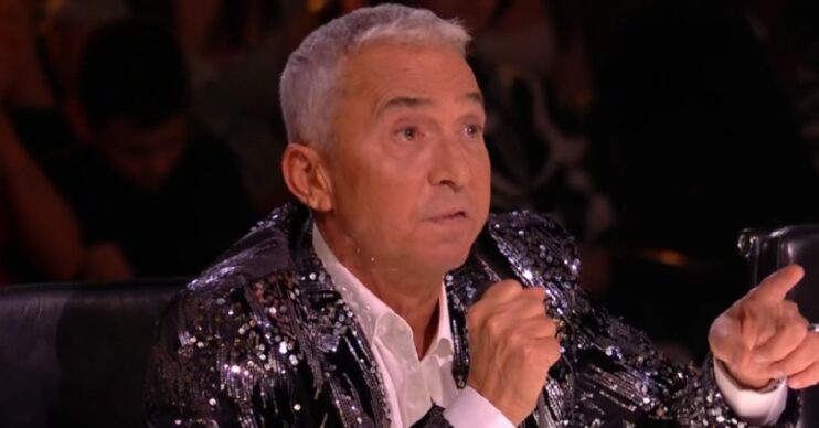 Bruno Tonioli pointing on Britain's Got Talent