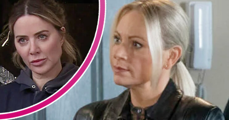 Coronation Street's DS Lisa Swain, and in a bubble is Abi