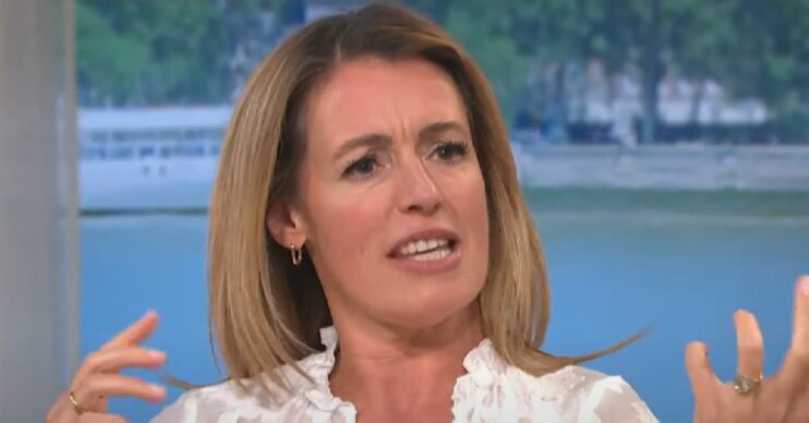 Cat Deeley speaking on This Morning today