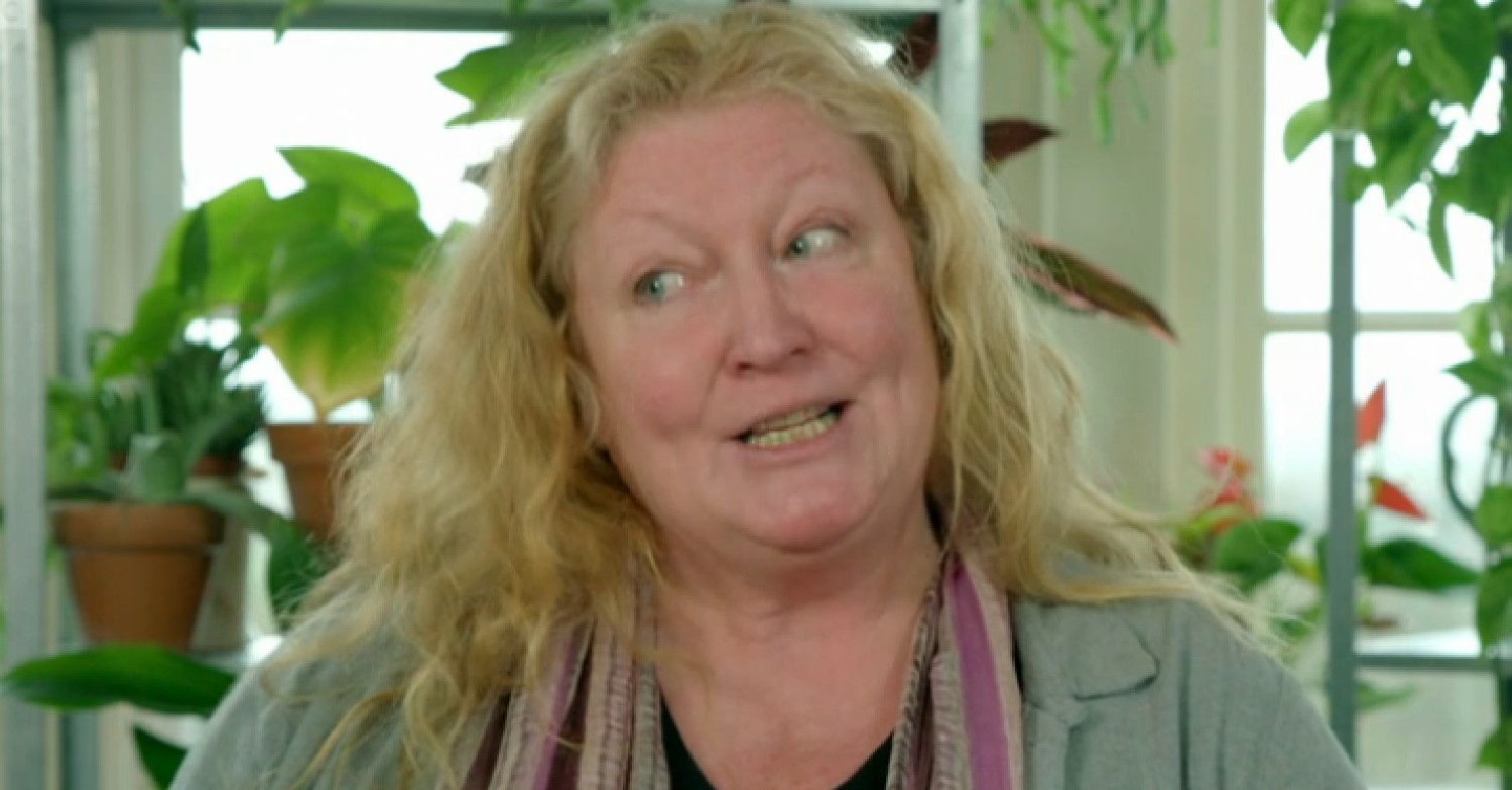 Charlie Dimmock speaking on Garden Rescue