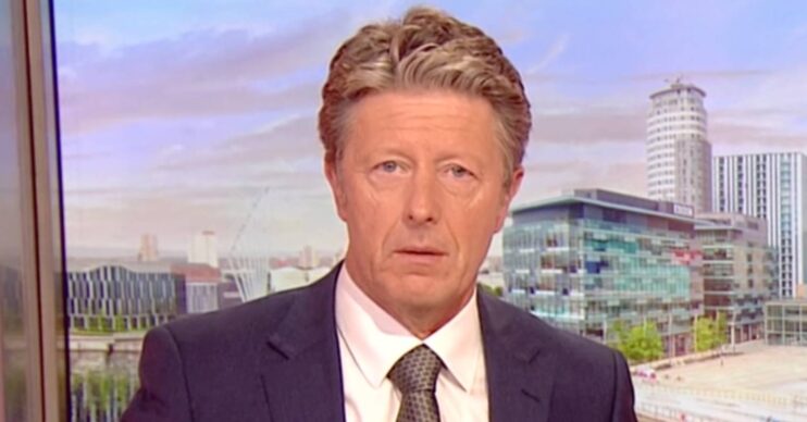 Charlie Stayt faces the camera during an episode of BBC Breakfast