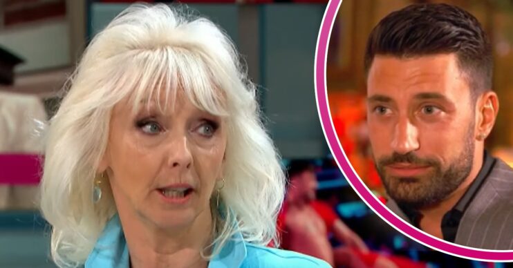 Debbie McGee on GMB and Giovanni Pernice on Strictly in ED composite