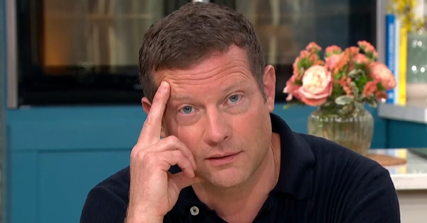 Dermot O'Leary looking confused on This Morning