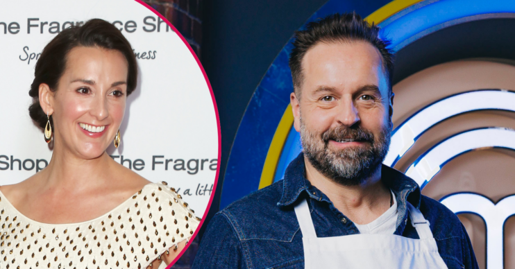 Alfie Boe and his ex-wife Sarah inset