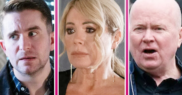 EastEnders' Callum, Sharon, Phil