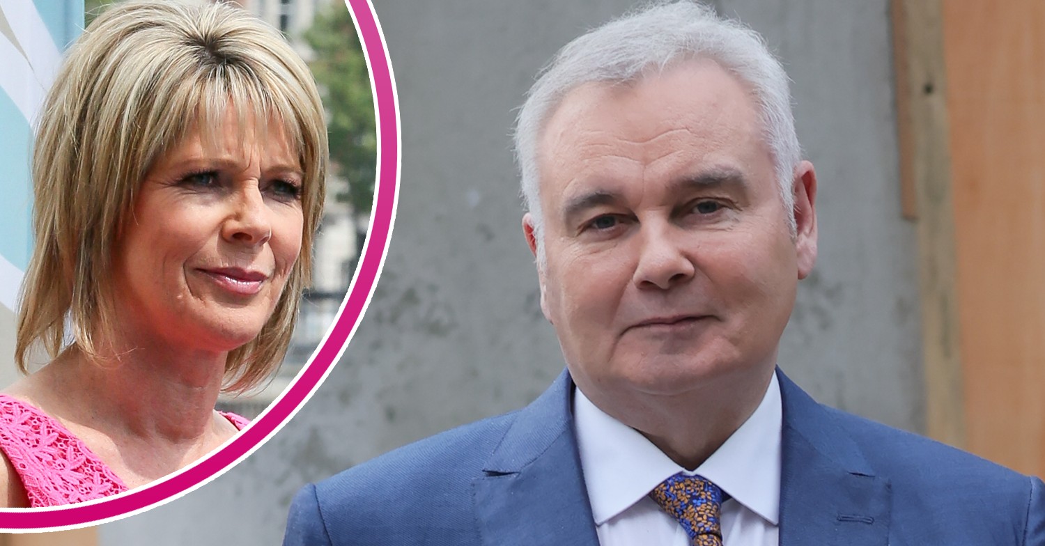 Ruth Langsford inset and Eamonn Holmes looking to camera