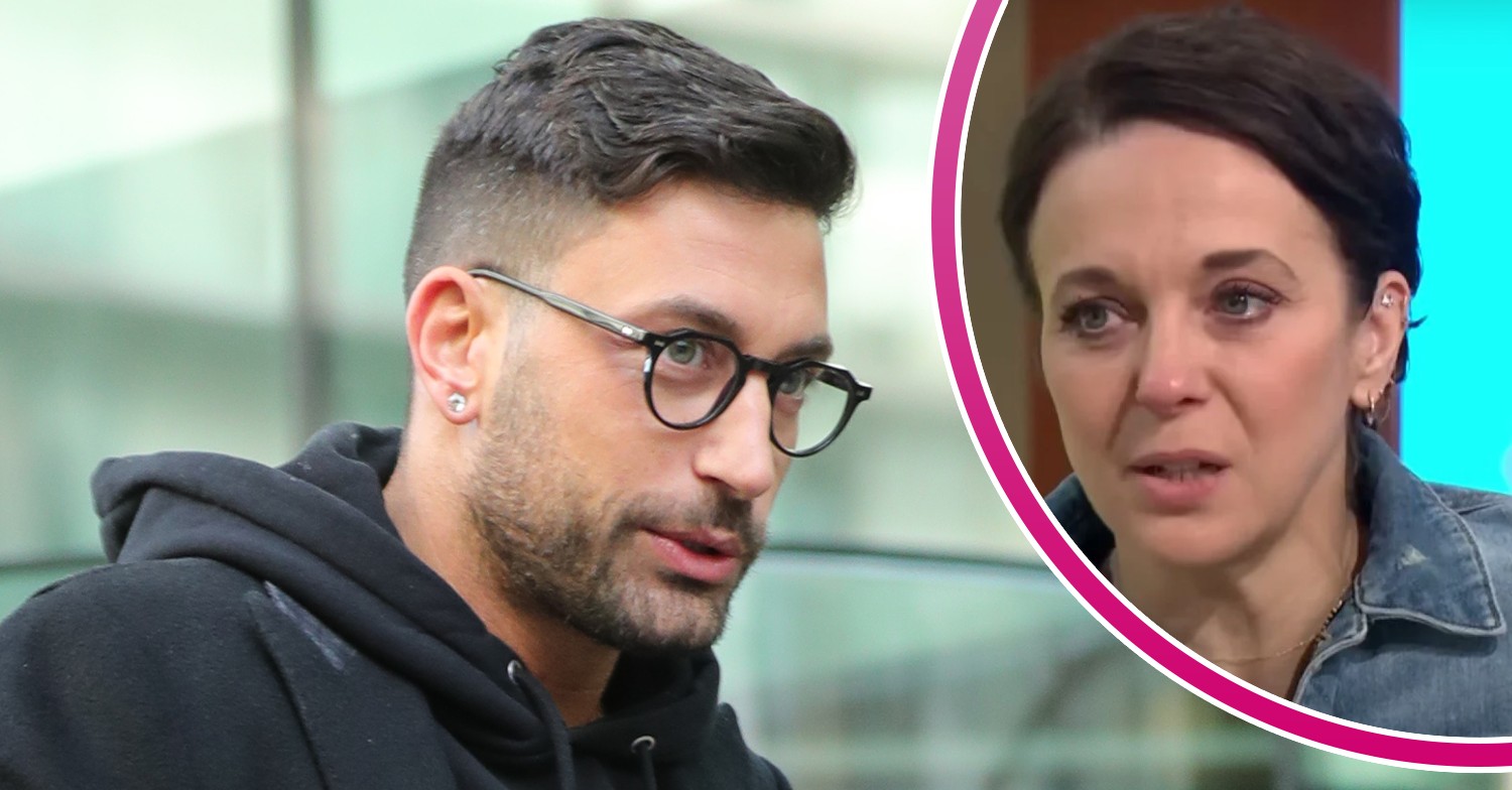 Giovanni Pernice wears glasses, Amanda Abbington appears emotional