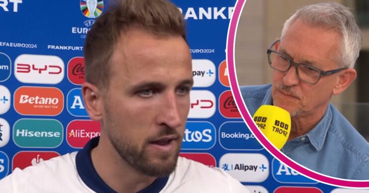 Harry Kane and Gary Lineker on BBC in ED composite