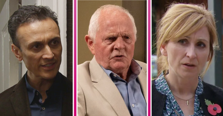 Composite image of Jai, Pollard and Laurel on Emmerdale (Credit: ITV/Composite: ED!)