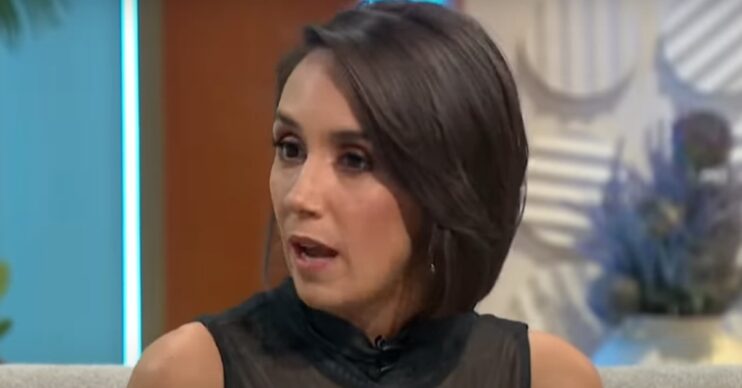 Janette Manrara looking sad on Lorraine