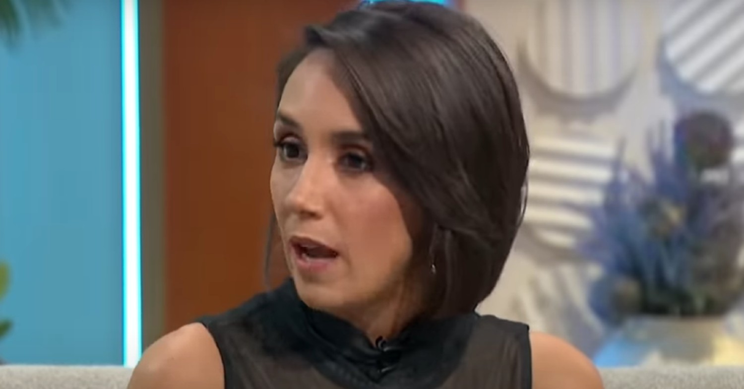 Janette Manrara looking sad on Lorraine