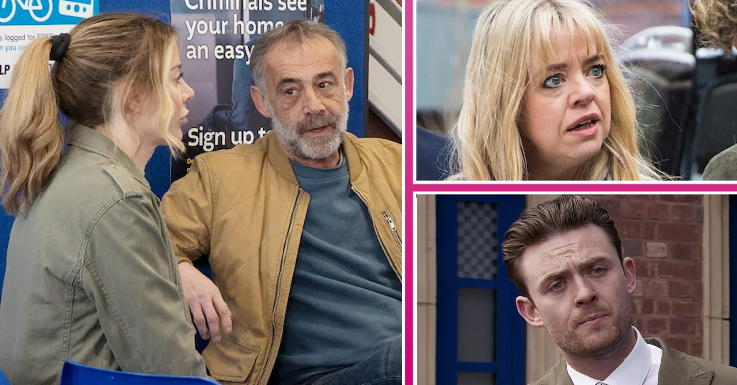 Composite image of Kevin, Abi, Toyah and Joel on Corrie (Credit: ITV/Composite: ED!)