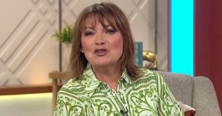 Lorraine Kelly talking on her show