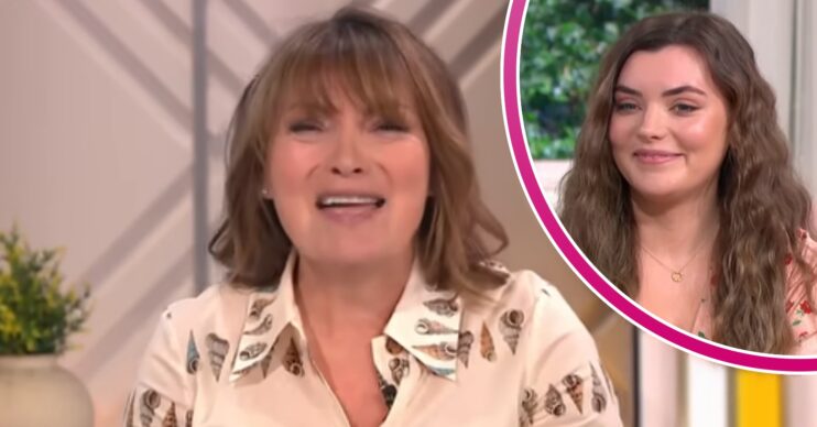Lorraine Kelly with daughter Rosie in bubble