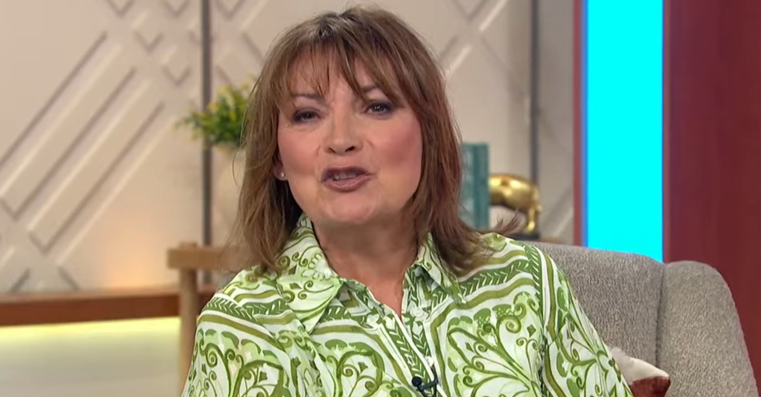Lorraine Kelly talking on her show