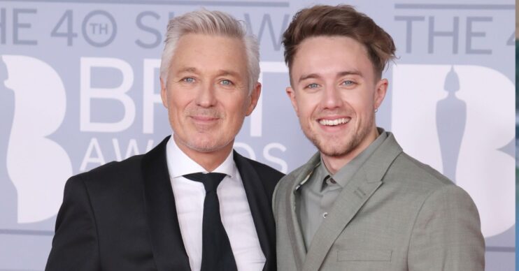 Martin Kemp and Roman Kemp on the red carpet