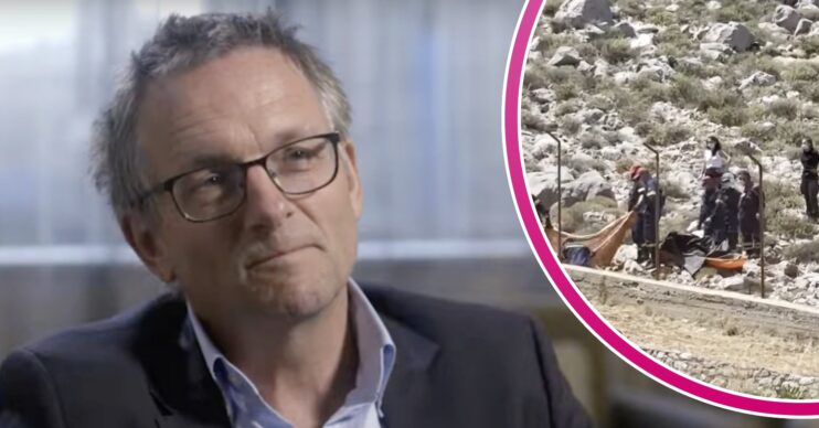 Dr Michael Mosley and the spot where he died