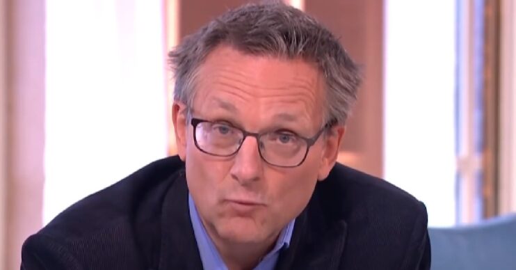 Dr Michael Mosley speaking to the camera on This Morning