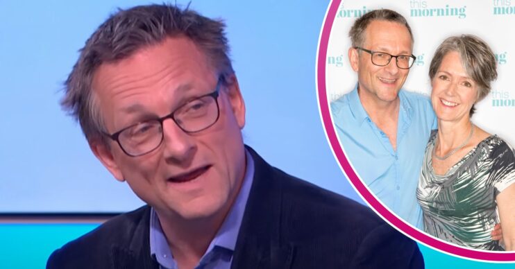 Dr Michael Mosley on This Morning and with his wife Clare