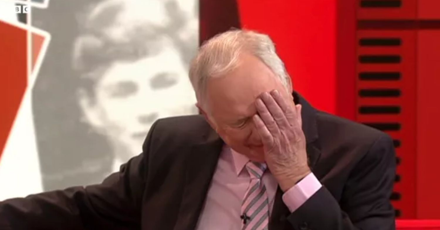 Nick Owen crying