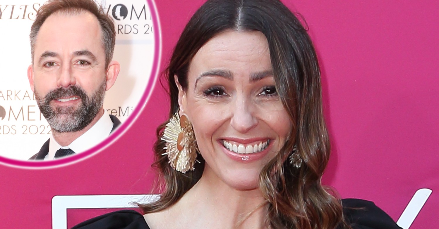 Suranne Jones and her husband Laurence smiling