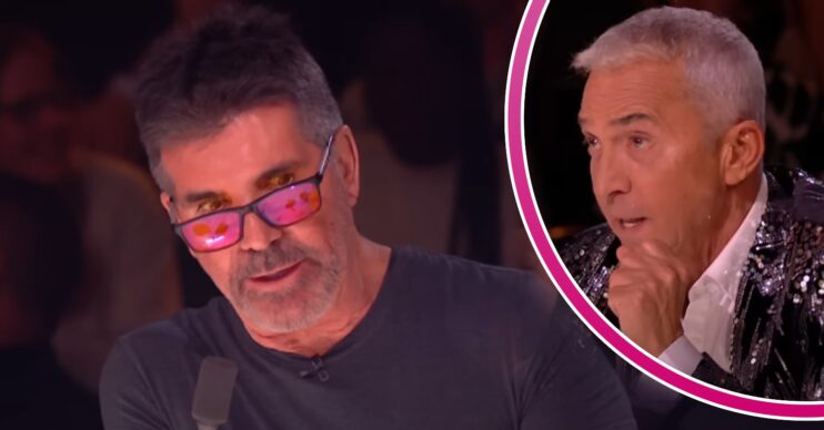 Simon Cowell and Bruno Tonioli speaking on BGT
