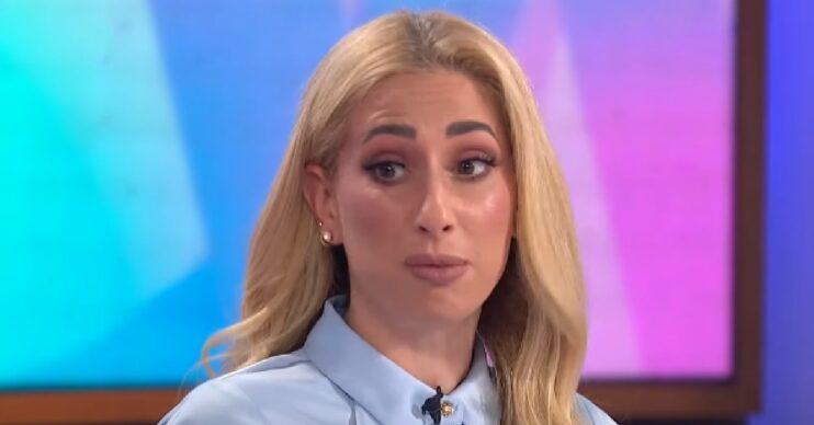 Stacey Solomon talking on Loose Women