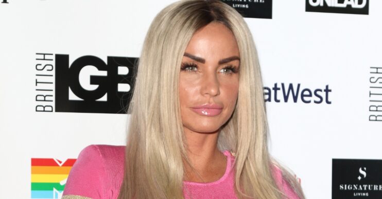 Katie Price on the red carpet.