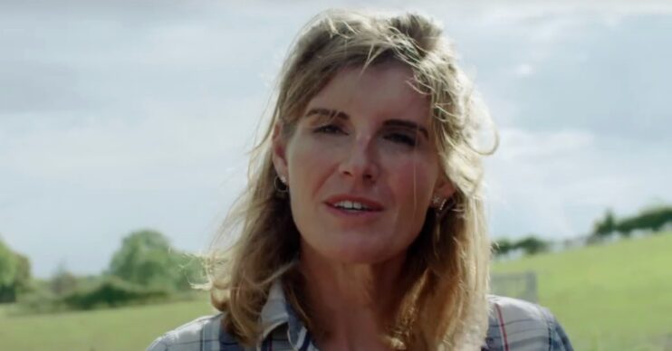 Amanda Owen speaking to camera on Our Yorkshire Farm