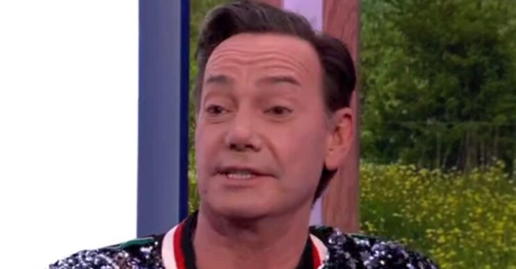 Strictly star Craig Revel Horwood talking on The One Show with unimpressed expression