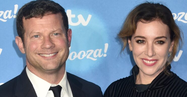 Dermot O'Leary and Dee smiling at the ITV Palooza