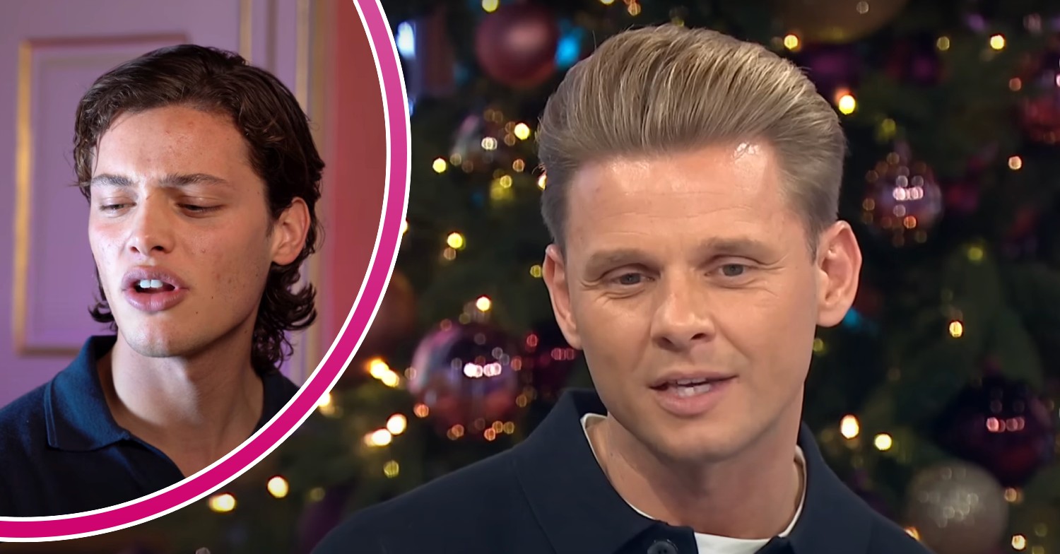 Bobby Brazier looking down / Jeff Brazier speaking on Loose Women