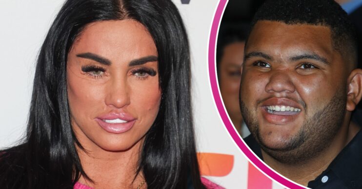 Katie Price beside son Harvey Price