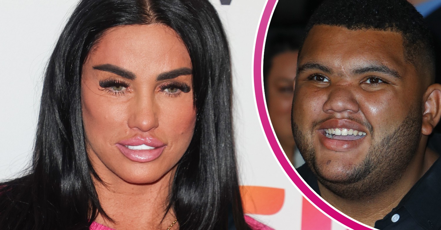 Katie Price beside son Harvey Price