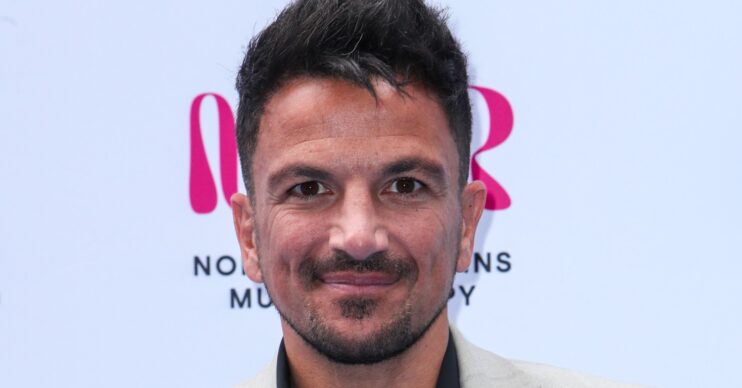 Peter Andre smiling at the camera