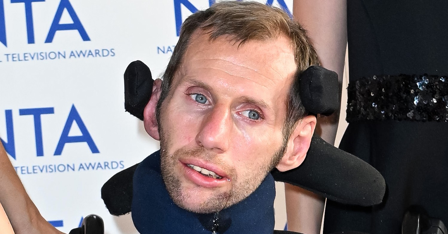 Rob Burrow in wheelchair on red carpet
