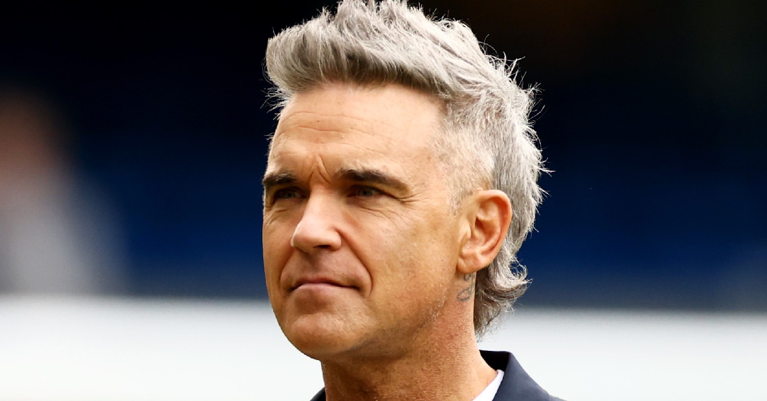 Robbie Williams smiling