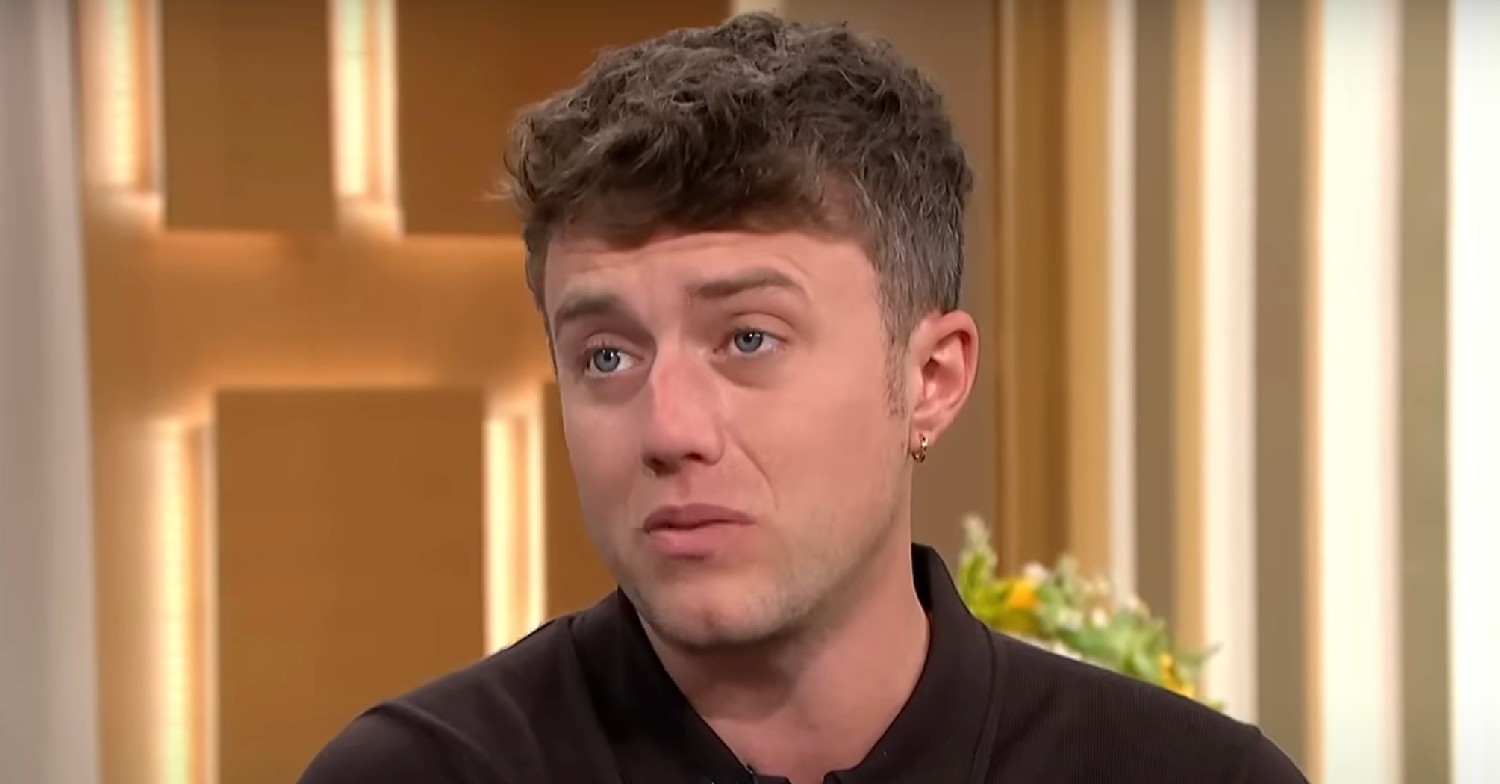 Roman Kemp looking concerned on This Morning